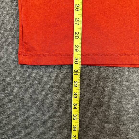 Wrangler Riggs Workwear Mens XXL Long Sleeve Orange/Red Crew Neck Pocket T-Shirt - Picture 9 of 10